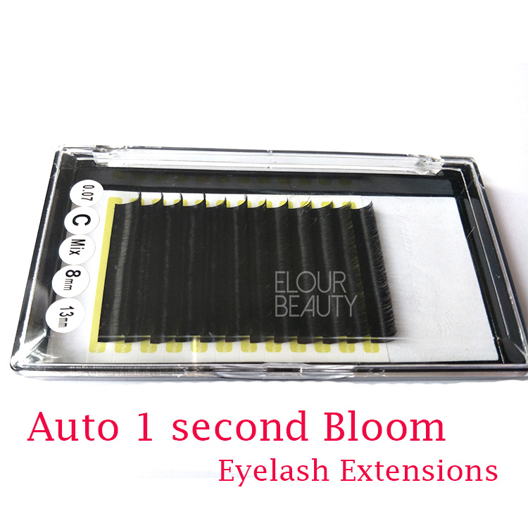 Rapid blooming volume mink lash extensions create your own brand China EL51